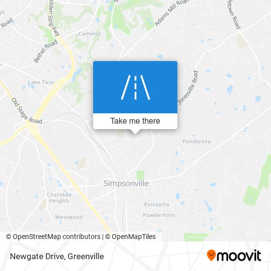 Mapa de Newgate Drive