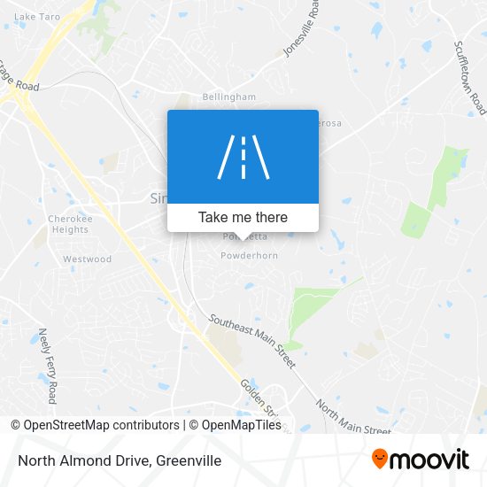 North Almond Drive map