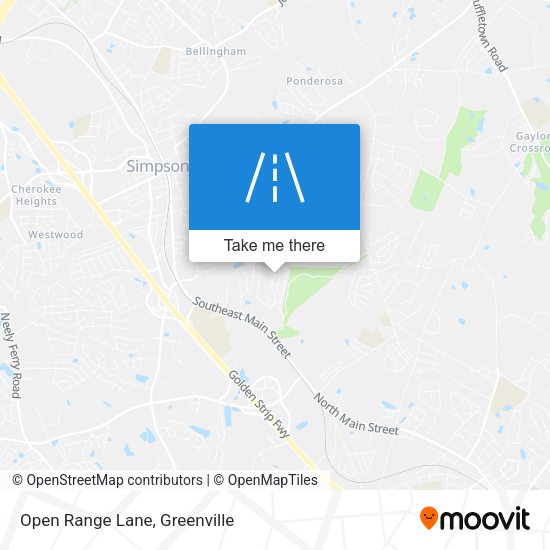 Open Range Lane map