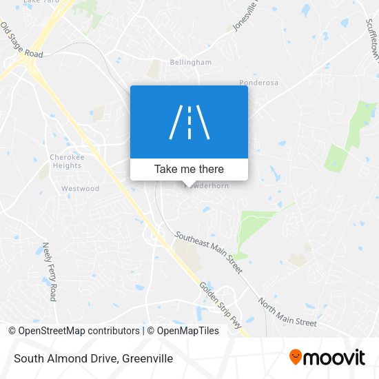 South Almond Drive map