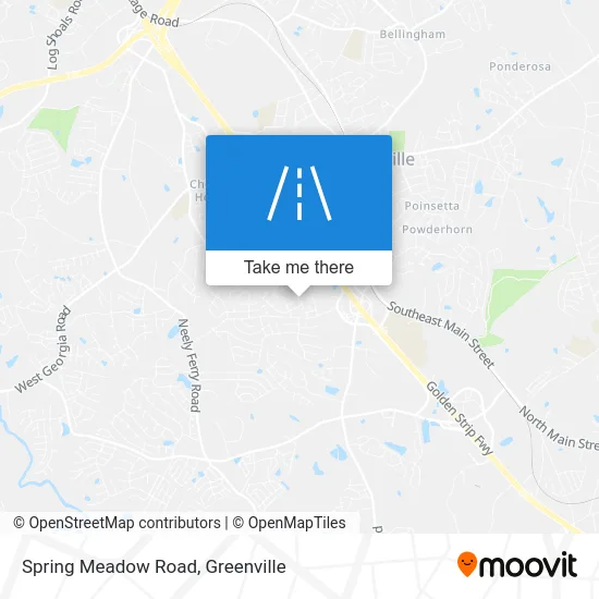 Spring Meadow Road map