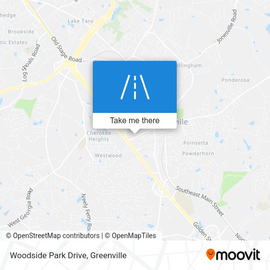 Mapa de Woodside Park Drive