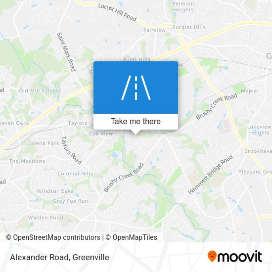Mapa de Alexander Road