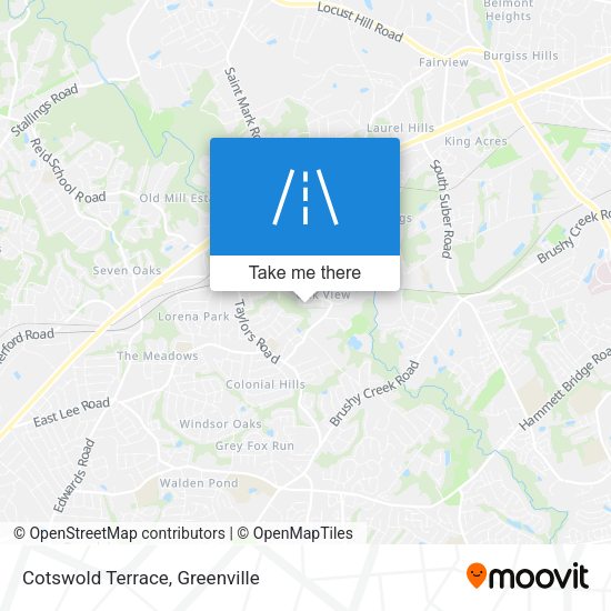 Cotswold Terrace map