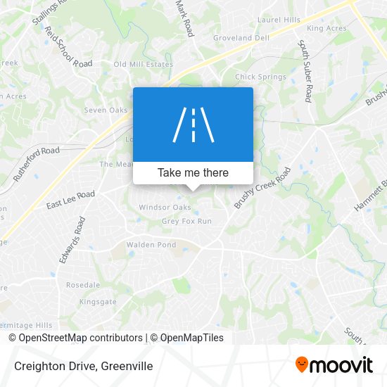Creighton Drive map