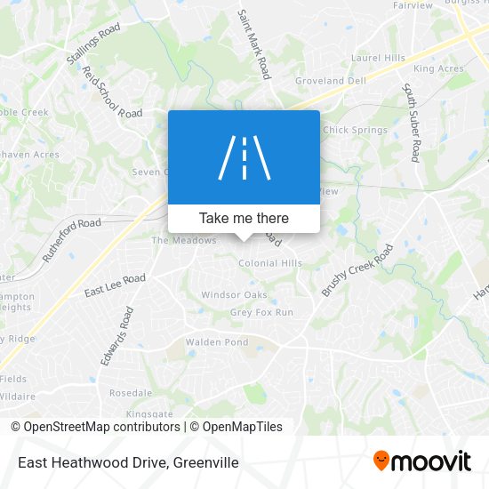 East Heathwood Drive map