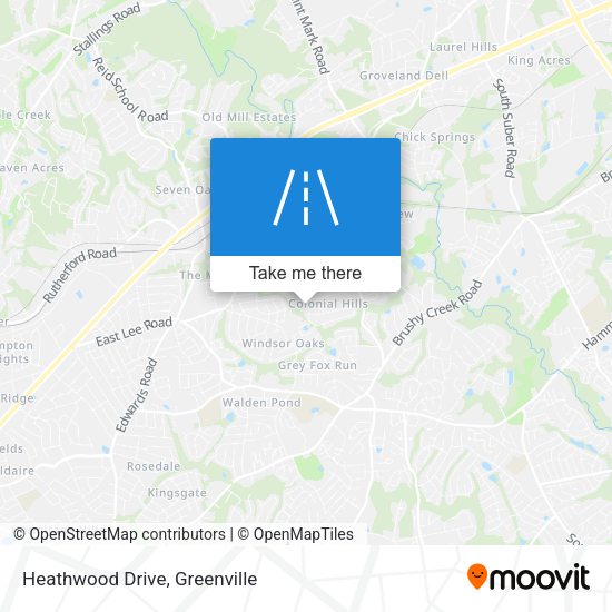 Heathwood Drive map