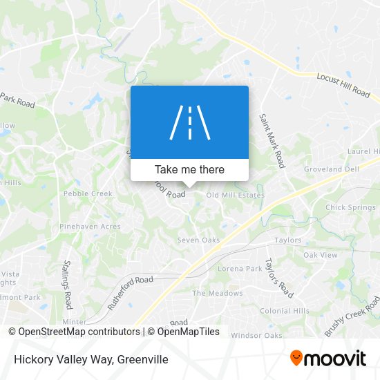 Hickory Valley Way map