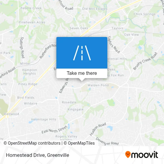 Homestead Drive map