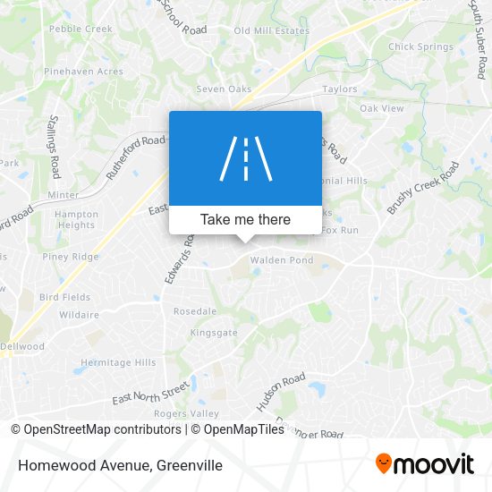 Mapa de Homewood Avenue