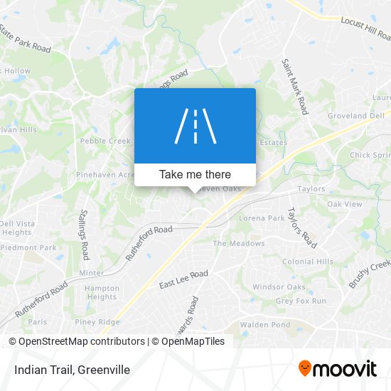 Indian Trail map