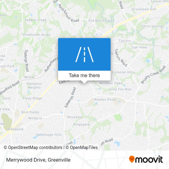 Merrywood Drive map