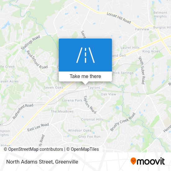 North Adams Street map