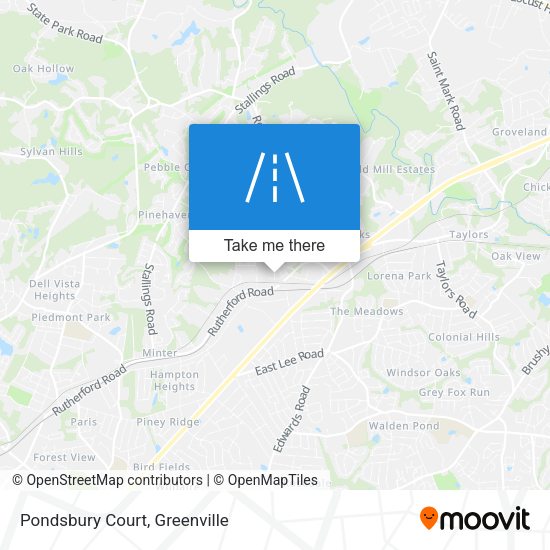 Mapa de Pondsbury Court