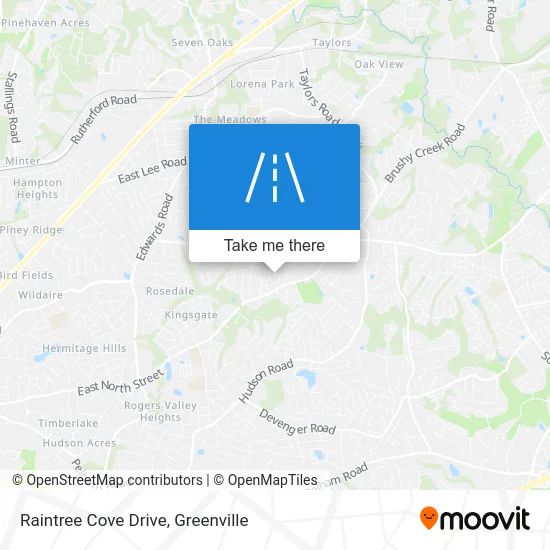 Raintree Cove Drive map