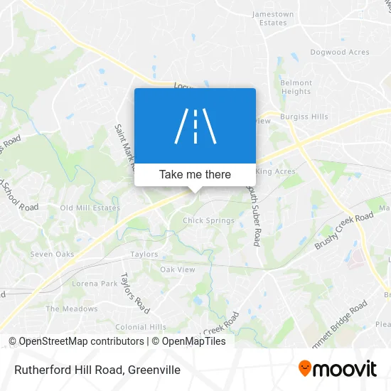 Rutherford Hill Road map