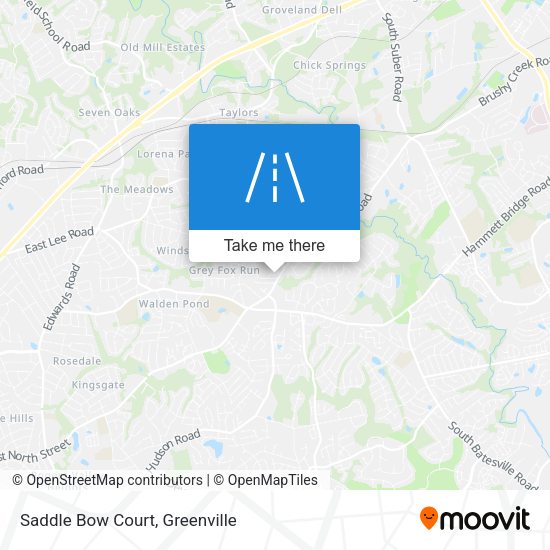 Saddle Bow Court map