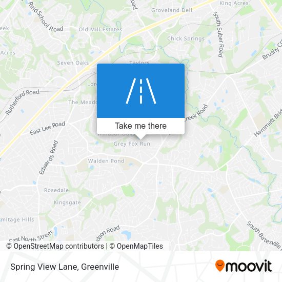 Spring View Lane map