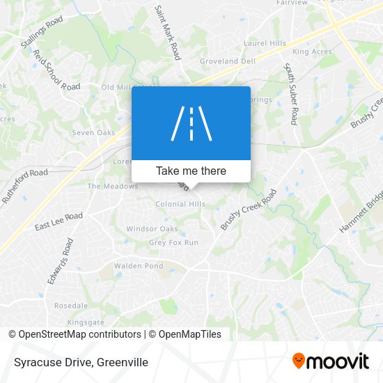 Mapa de Syracuse Drive