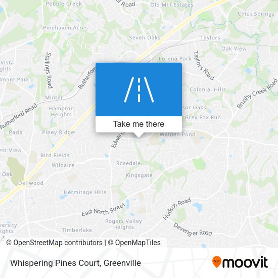 Whispering Pines Court map