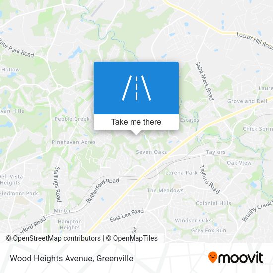 Wood Heights Avenue map