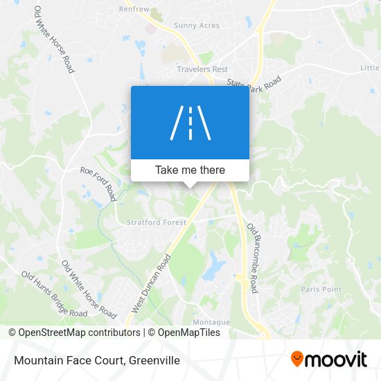 Mountain Face Court map
