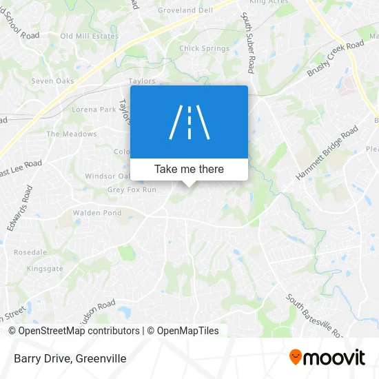 Barry Drive map