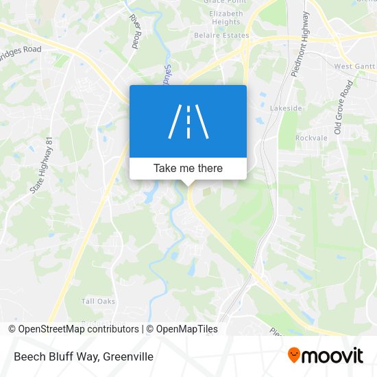 Beech Bluff Way map