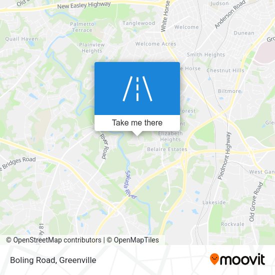 Mapa de Boling Road
