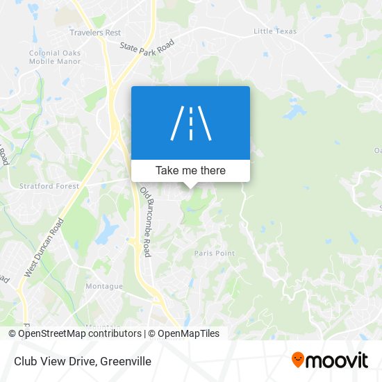 Club View Drive map