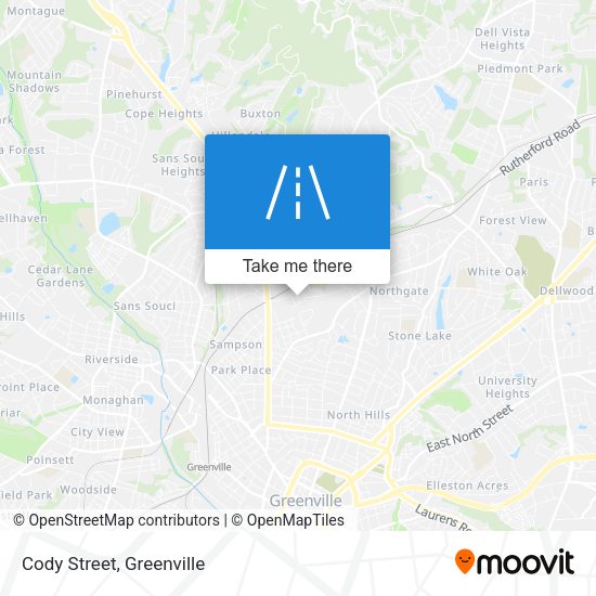 Mapa de Cody Street