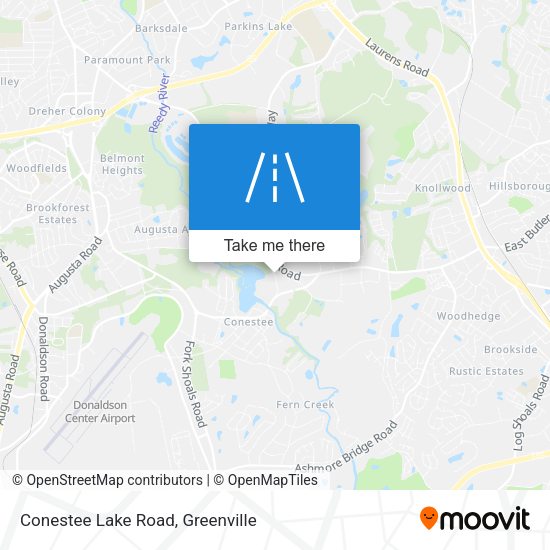 Conestee Lake Road map