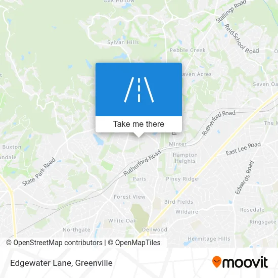 Edgewater Lane map