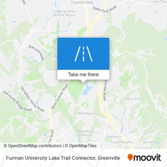 Mapa de Furman University Lake Trail Connector