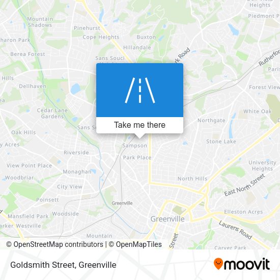 Mapa de Goldsmith Street