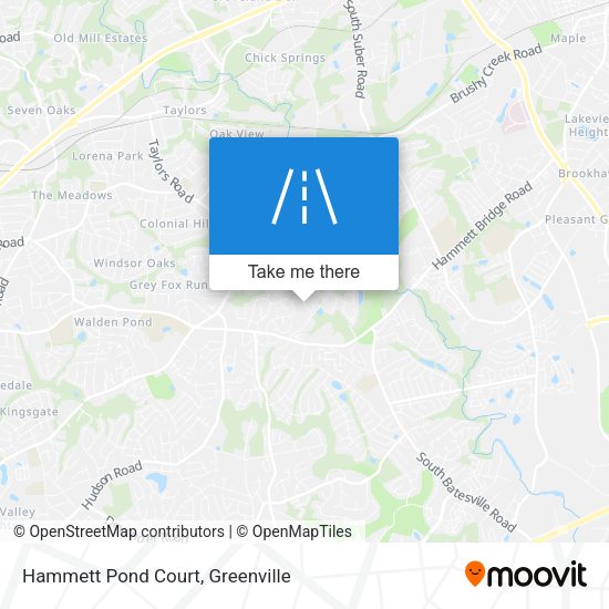 Hammett Pond Court map