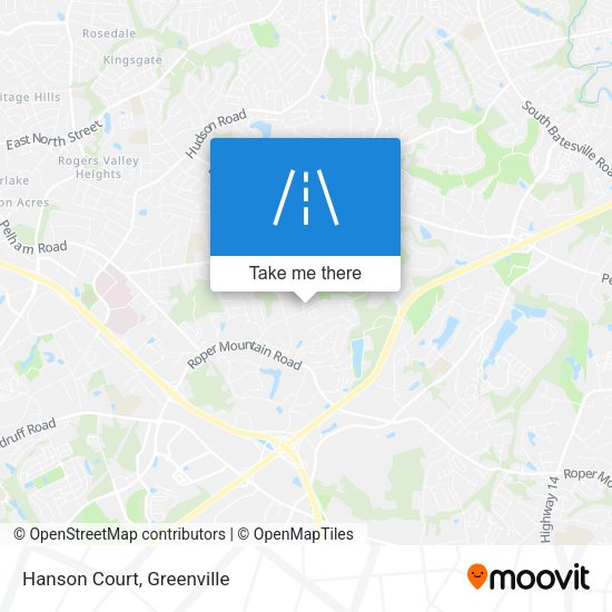 Mapa de Hanson Court