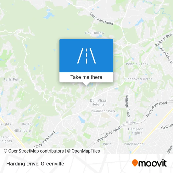 Harding Drive map
