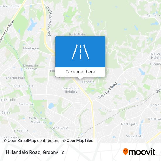 Hillandale Road map