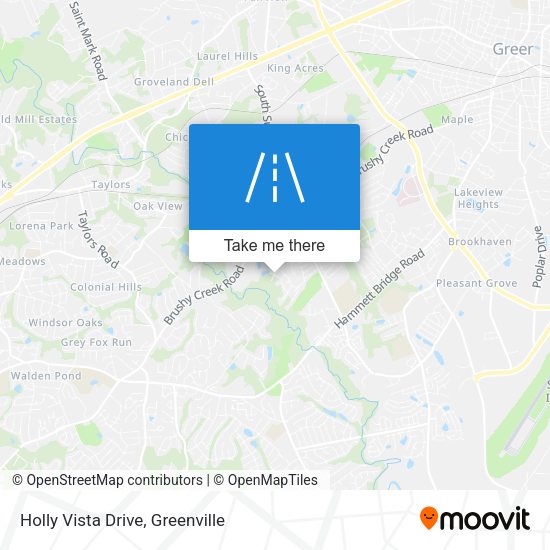 Holly Vista Drive map