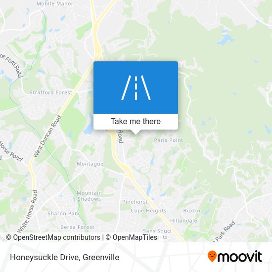 Mapa de Honeysuckle Drive