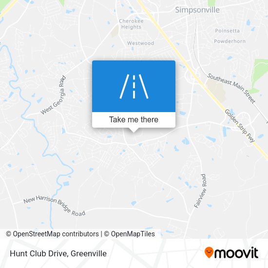 Hunt Club Drive map