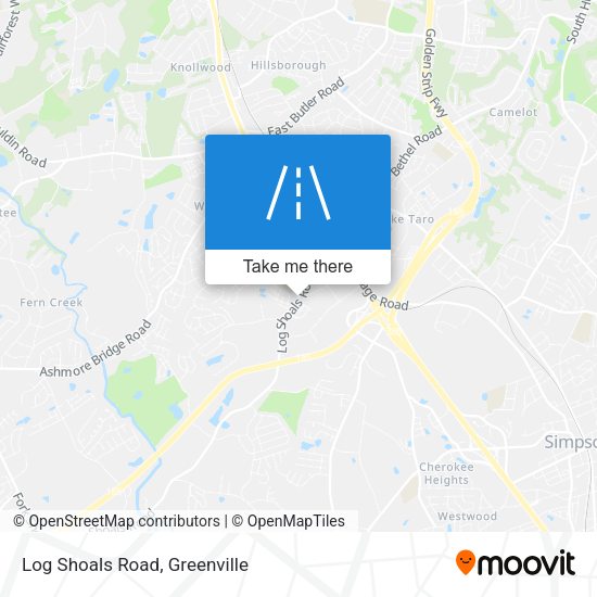 Mapa de Log Shoals Road