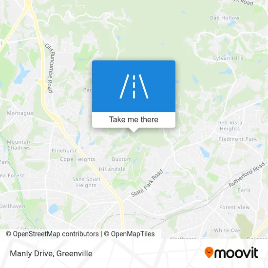 Manly Drive map