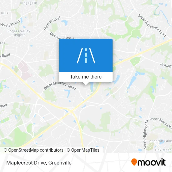 Mapa de Maplecrest Drive