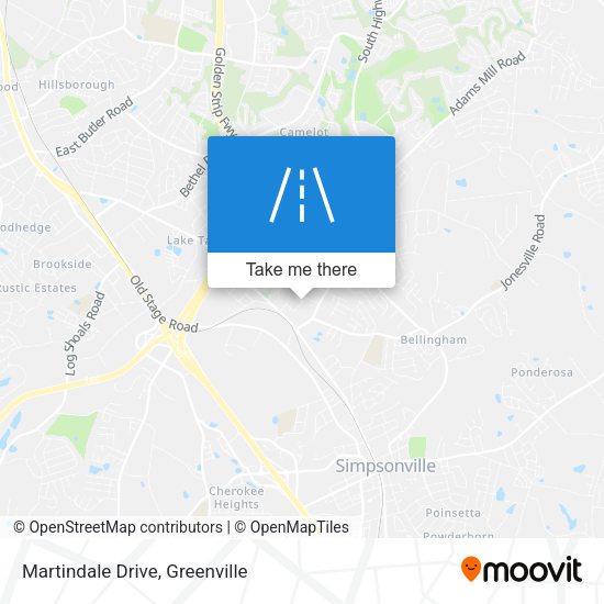 Mapa de Martindale Drive