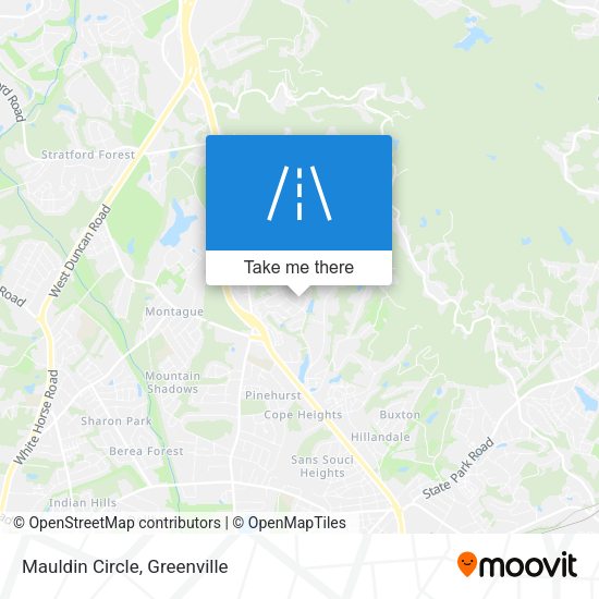 Mapa de Mauldin Circle