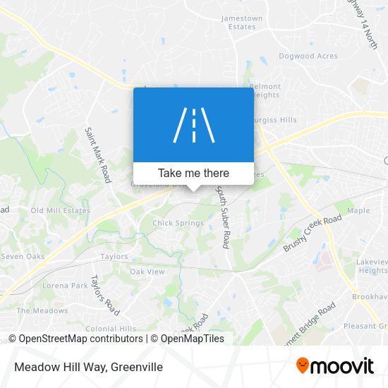 Meadow Hill Way map