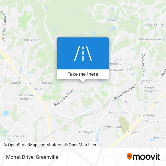 Monet Drive map