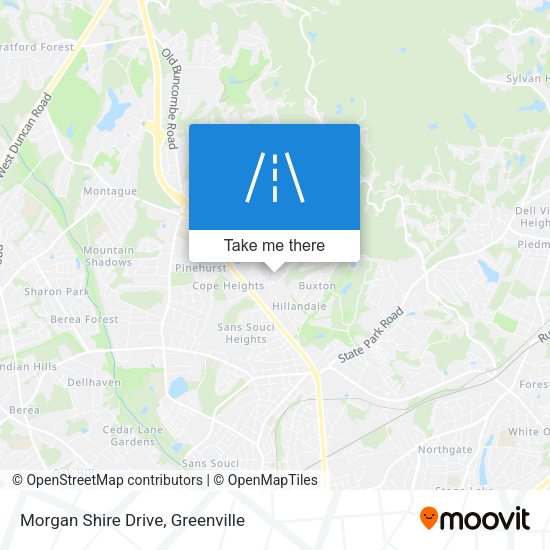Morgan Shire Drive map